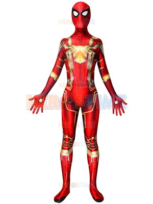 Spider-Man Costume MCU Iron Spider Red & Gold Version Costume