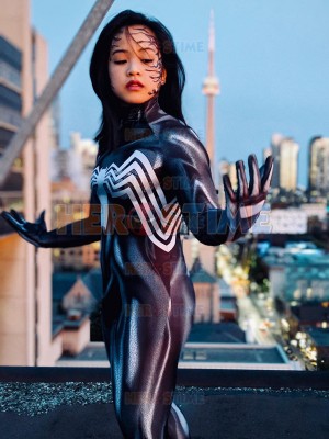 Venom 2018 She-Venom Anne Weying Printed Costume