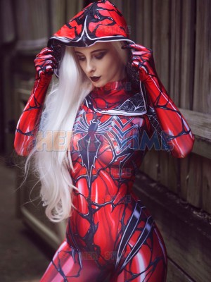 Carnage Gwen Spider Female Dye-sub Printing Cosplay Costume