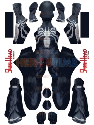 Marvel Rivals Venom Printing Cosplay Costume