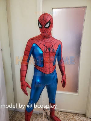 Spider No Way Home Classic Suit with Blue Metallic