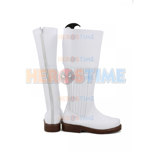 White sales cosplay boots