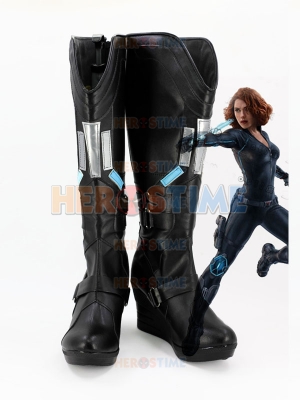 Avengers: Age of Ultron Black Widow Black Female Cosplay Boots