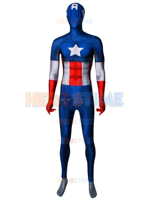 Captain America Costume Classic Captain America Version No Boots