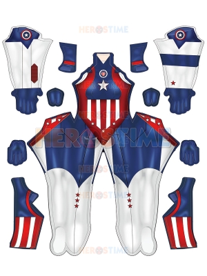 Newest Comics Captain America Cosplay Costume Female Version