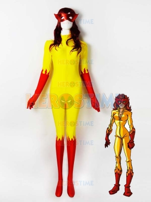 Firestar Spandex Superhero Costume