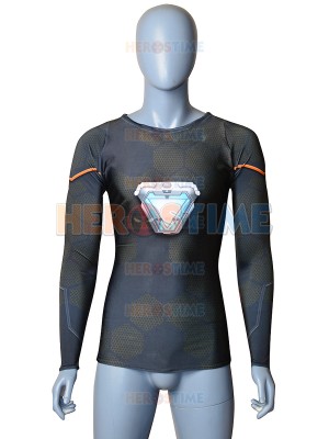 Tony Stark Arc Reactor Avengers Infinity War Printing Spandex Shirt