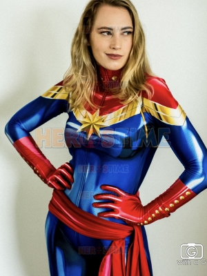 Captain Marvel Carol Danvers Cosplay Costume Halloween Costume