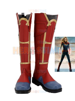 Captain Marvel Shoes Captain Marvel Cosplay Boots