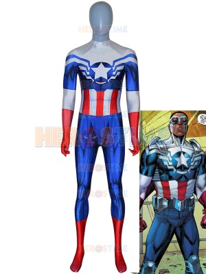 Captain America Costume Captain America Sam Wilson Falcon Suit