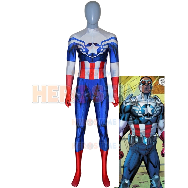 Age of Ultron Kids Captain America Suit Spandex Cosplay Costume |  MikuCosplay