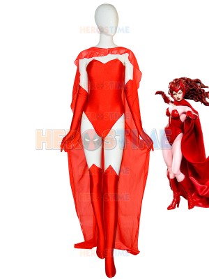 2019 Sexy Scarlet Witch Female Super Spandex Cosplay Costume