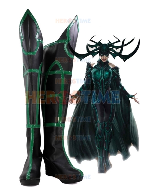 Hela Cosplay Shoes Thor: Ragnarok Boots Leotard Style