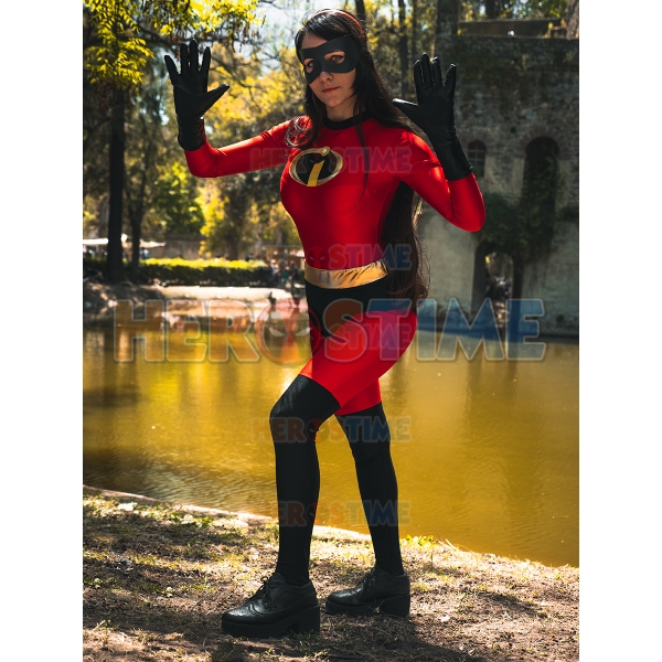 Incredibles 2 Elastigirl Helen Parr Costume Cosplay Ladies Superhero Outfits