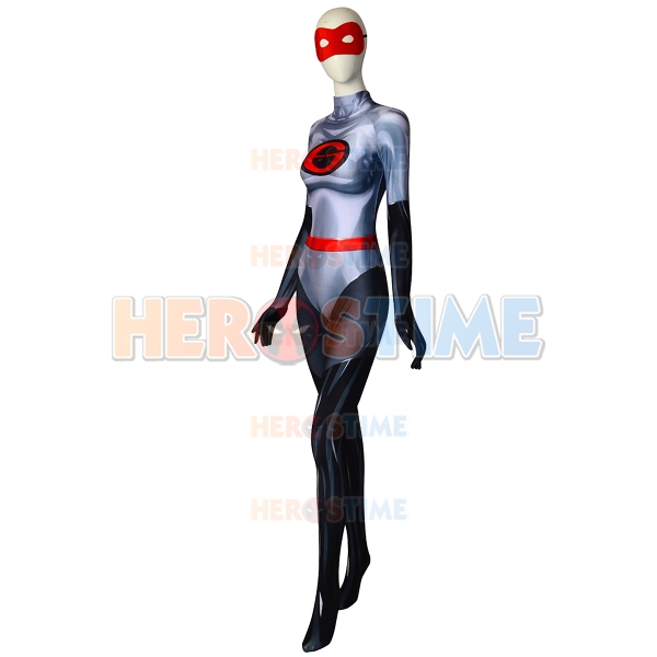 The Incredibles 2 Elastigirl V2 Printing Spandex Woman Catsuit Superhero Costume 