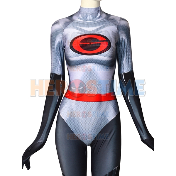 The Incredibles 2 Elastigirl V2 Costume 3D Printing Spandex Cosplay Girl Catsuit