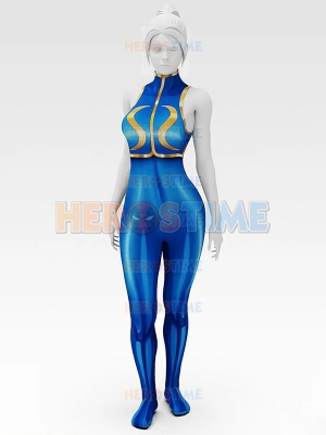 ChunLi Costume Street Fighter ChunLi Cosplay Printing Costume Two Versions ChunLi Costume Street Fighter ChunLi Cosplay Printing Costume Two Versions