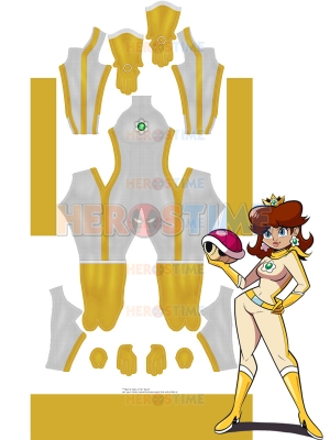 Princess Daisy Racer Super Mario Daisy Bikesuit Cosplay Costume