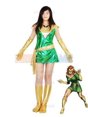 Jean Grey Phoenix Shiny Metallic Superhero Costume