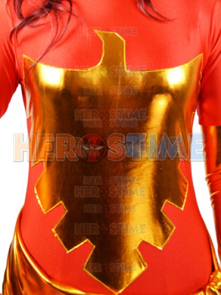 Red X-men Dark Phoenix Spandex Superhero Costume