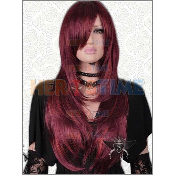 X Men Jean Grey Dark Red Superhero Wig