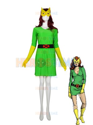 Original Marvel Girl Spandex Superhero Costume