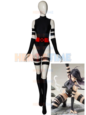 Black & Red Psylocke Suit X-men Cosplay Costume