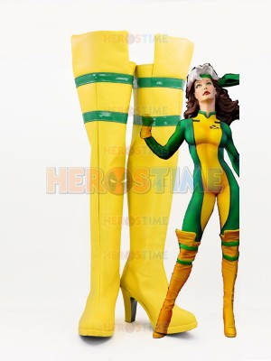 X-men Rogue Girls High Heels Superhero Cosplay Boots