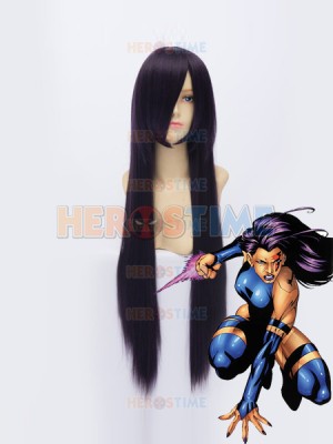 X-men Psylocke Purple Superhero Wig