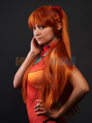 EVA Asuka Langley Soryu Spandex Cosplay Swimsuit