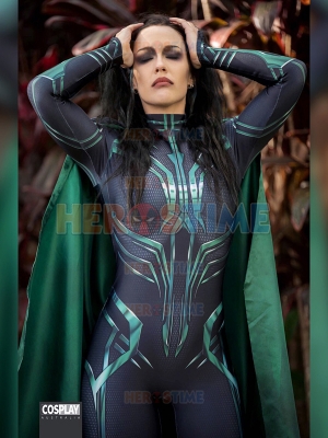 Hela of Thor: Ragnarok Printing Cosplay Costume With Cape