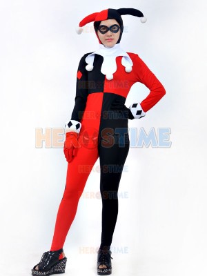 Harley Quinn Girls Super Villain Cosplay Costume