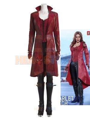 Captain America: Civil War Scarlet Witch Cosplay Costume Full Set