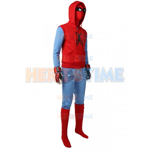 Spider Homecoming Costume Peter Parker Hoodie Suit