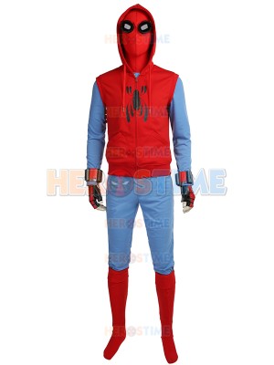 Spider Homecoming Costume Peter Parker Hoodie Suit