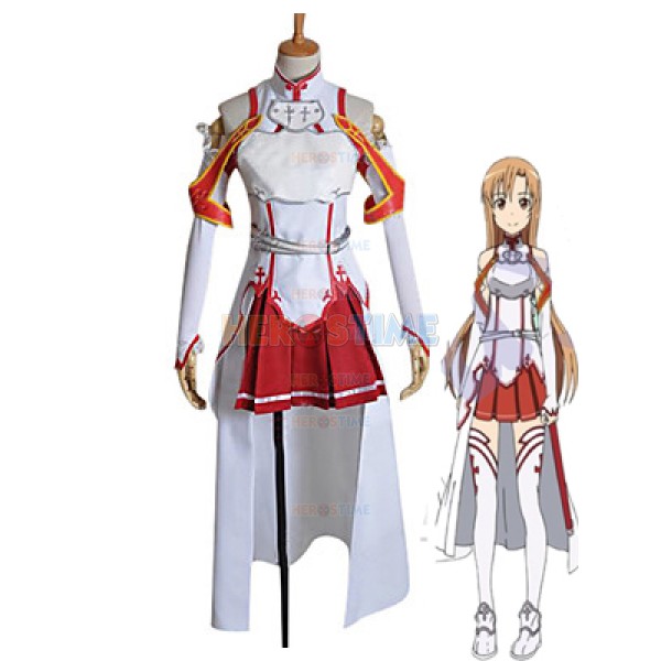 Sword Art Online SAO Cosplay Kostüm Costume Kleid von Asuna Yuuki Damen