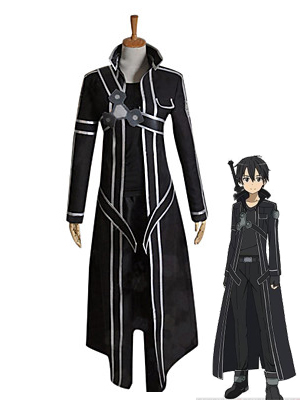 Sword Art Online SAO Kirito Coslay Costume