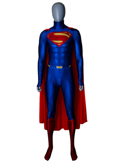 Superman Suit Man Of Steel Superman Cosplay Costume With Cape