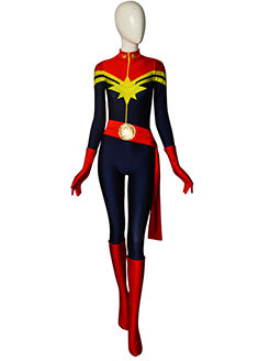 2018 Newest MsMarvel Carol Danvers Female Superhero Costume