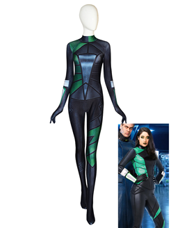 Shego Suit Kim Possible Costume Movie Shego Cosplay Halloween Costume