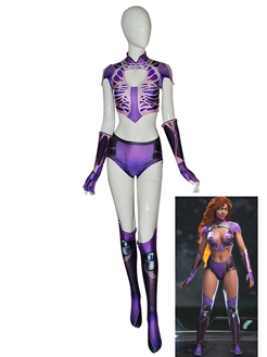 Starfire Teen Titans Superhero Costume Kids Adult Halloween Costume