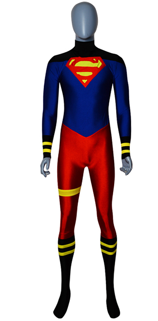 Custom Made Superboy Spandex Superhero Costume