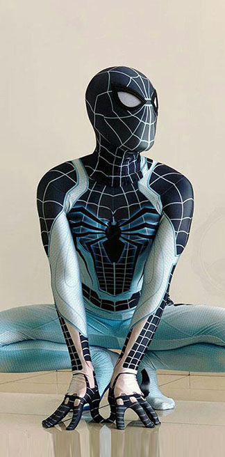 Spider-Man Negative Suit PS4 Spiderman Cosplay Costume