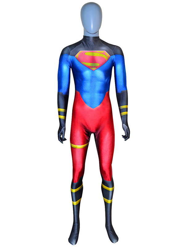 Superboy Suit DC Comics Printed Spandex Cosplay Costume