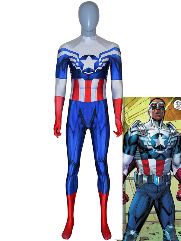 Captain America Costume Captain America Sam Wilson Falcon Suit