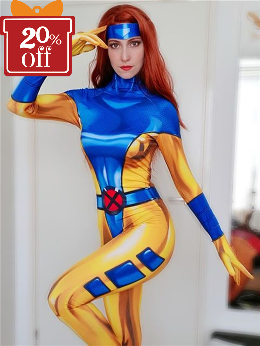 Phoenix Costume 90's X-Men Jean Grey Cosplay Suit