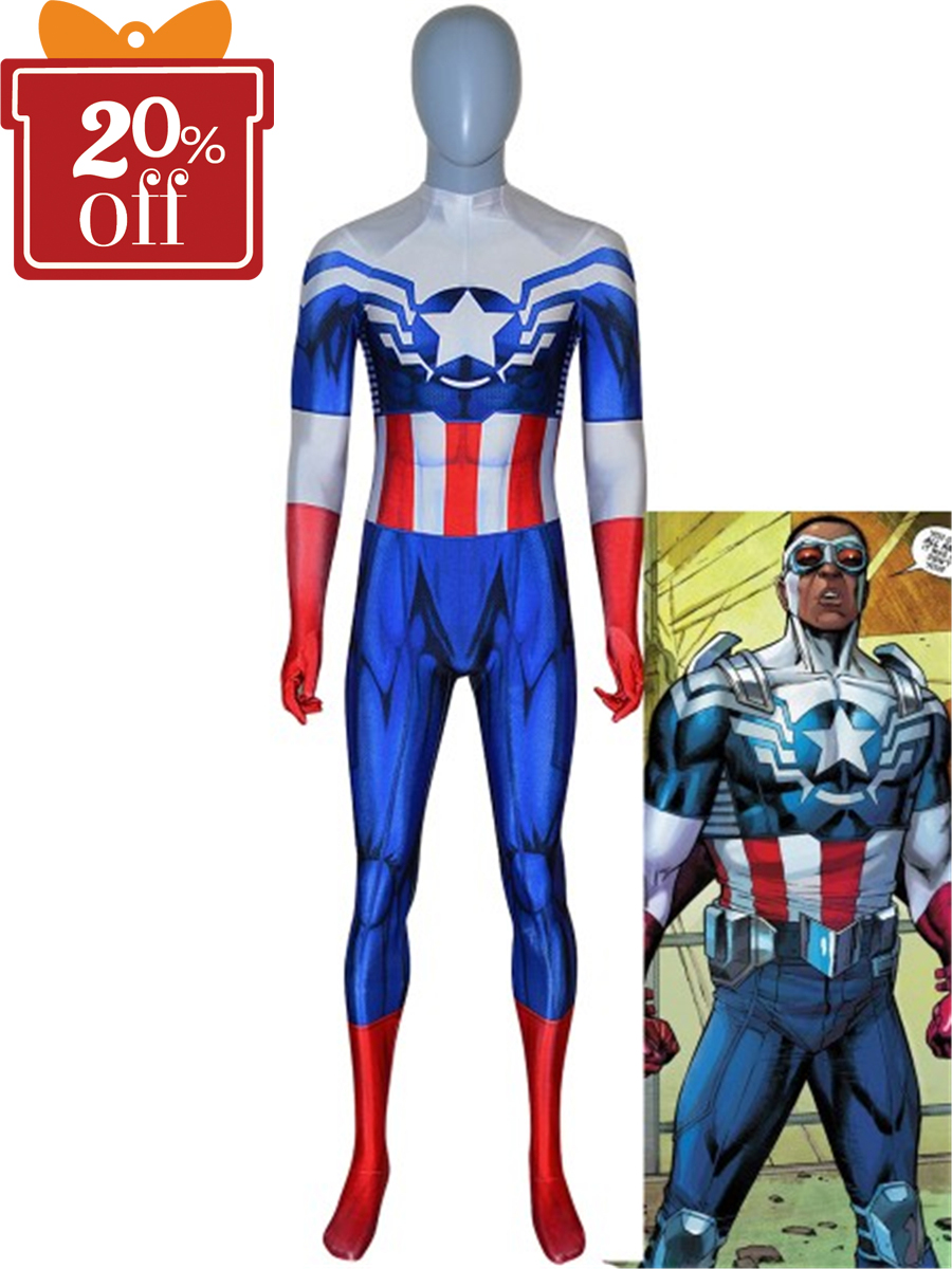 Captain America Costume Captain America Sam Wilson Falcon Suit