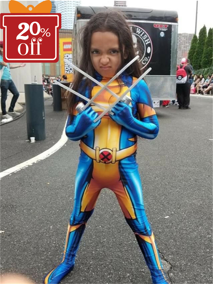 Kid X-23 Suit Laura Kinney Printing Cosplay Costume