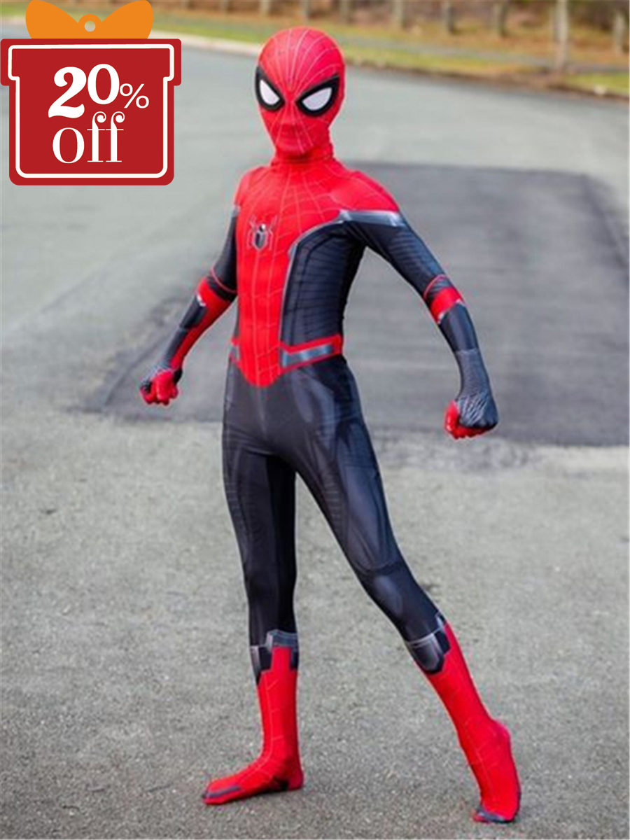 Kid Spiderman Costume Far From Home Spiderman Kid Halloween Costume