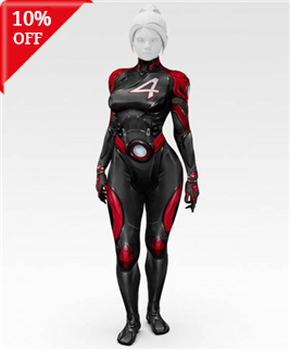 Invisible Woman Blood Shield Rivals Cosplay Costume